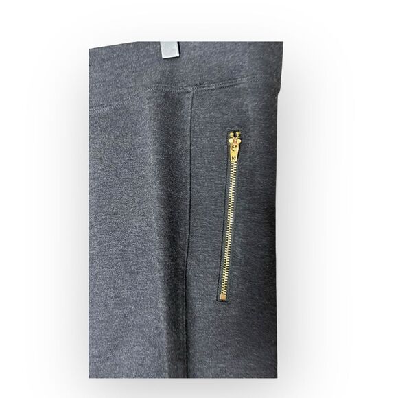 Betabrand Yoga Riding Dress Pants Zipper Pocket Ankle Tab Charcoal Gray XLP - Picture 3 of 6